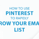 how to use Pinterest to Grow your email list?